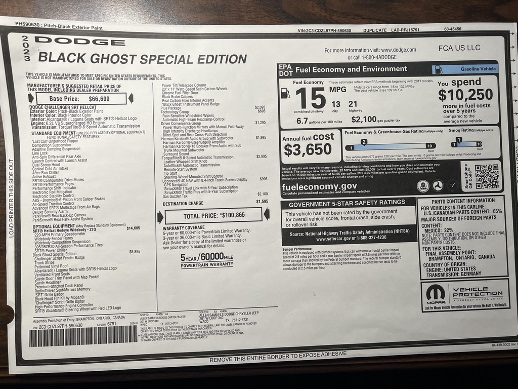 2023 Dodge Challenger Black Ghost – Online Sale - Image 35