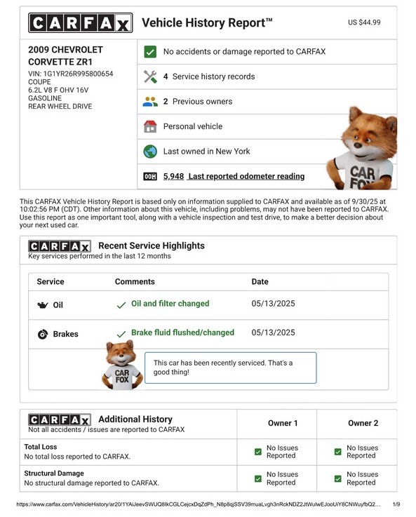 2009 Chevrolet Corvette ZR1 3ZR - Online Sale - Image 27