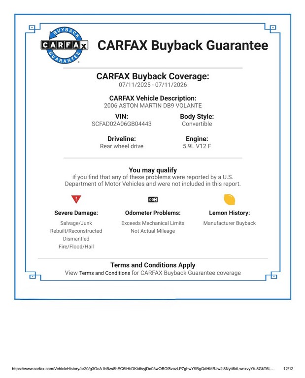 2006 Aston Martin DB9 Volante - Image 21