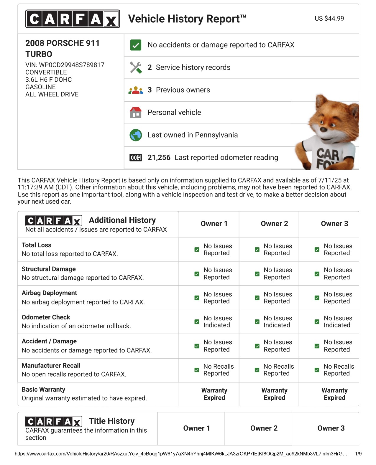 2008 Porsche 911 Turbo Cabriolet - Image 3