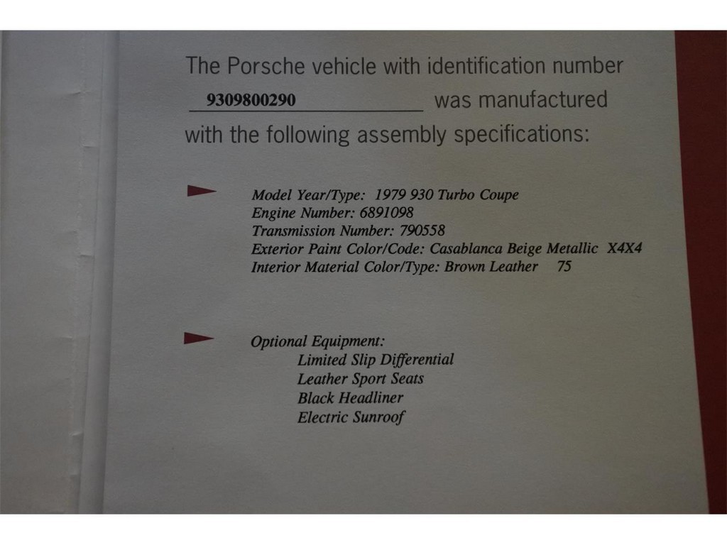 1979 Porsche 930 Turbo - Image 20