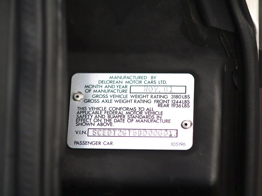 1981 DeLorean DMC‑12 - Image 50