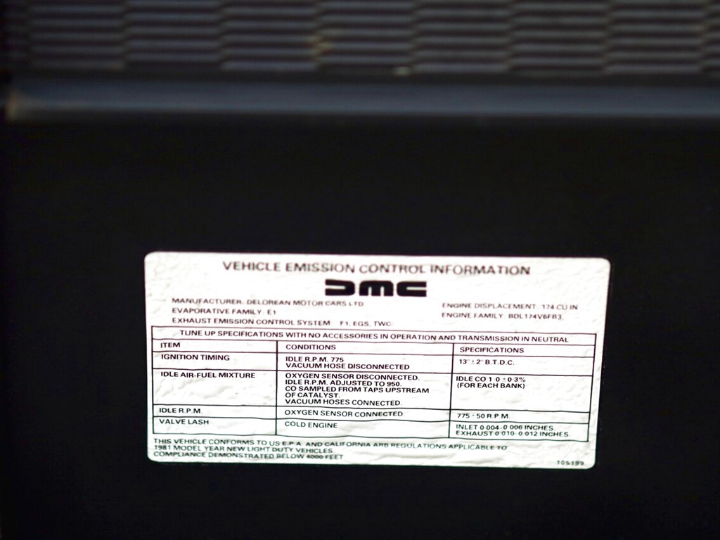 1981 DeLorean DMC‑12 - Image 98