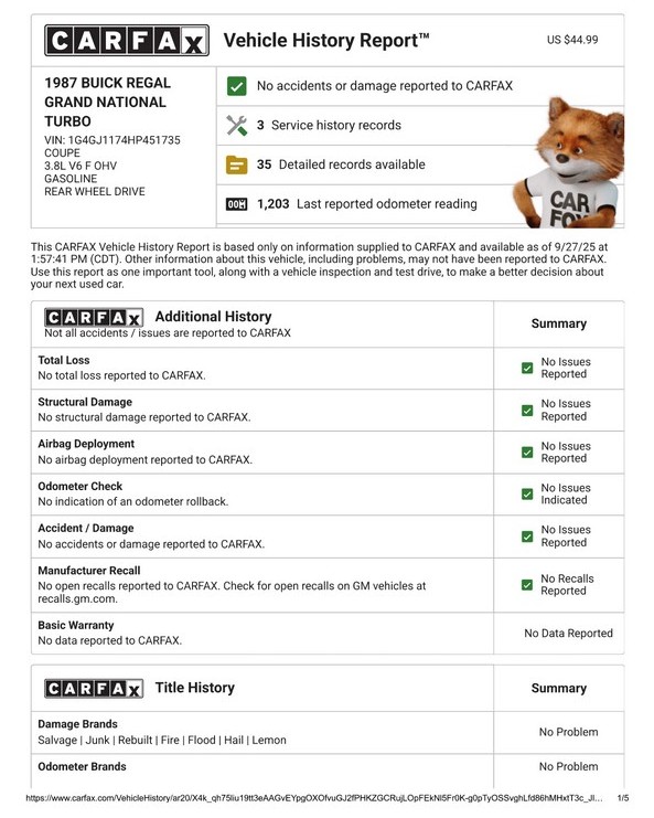 1987 Buick GNX - Image 41