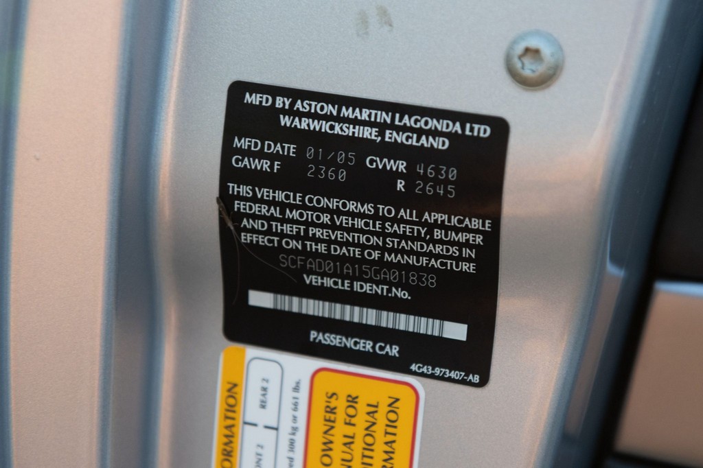 2005 Aston Martin DB9 - Image 82