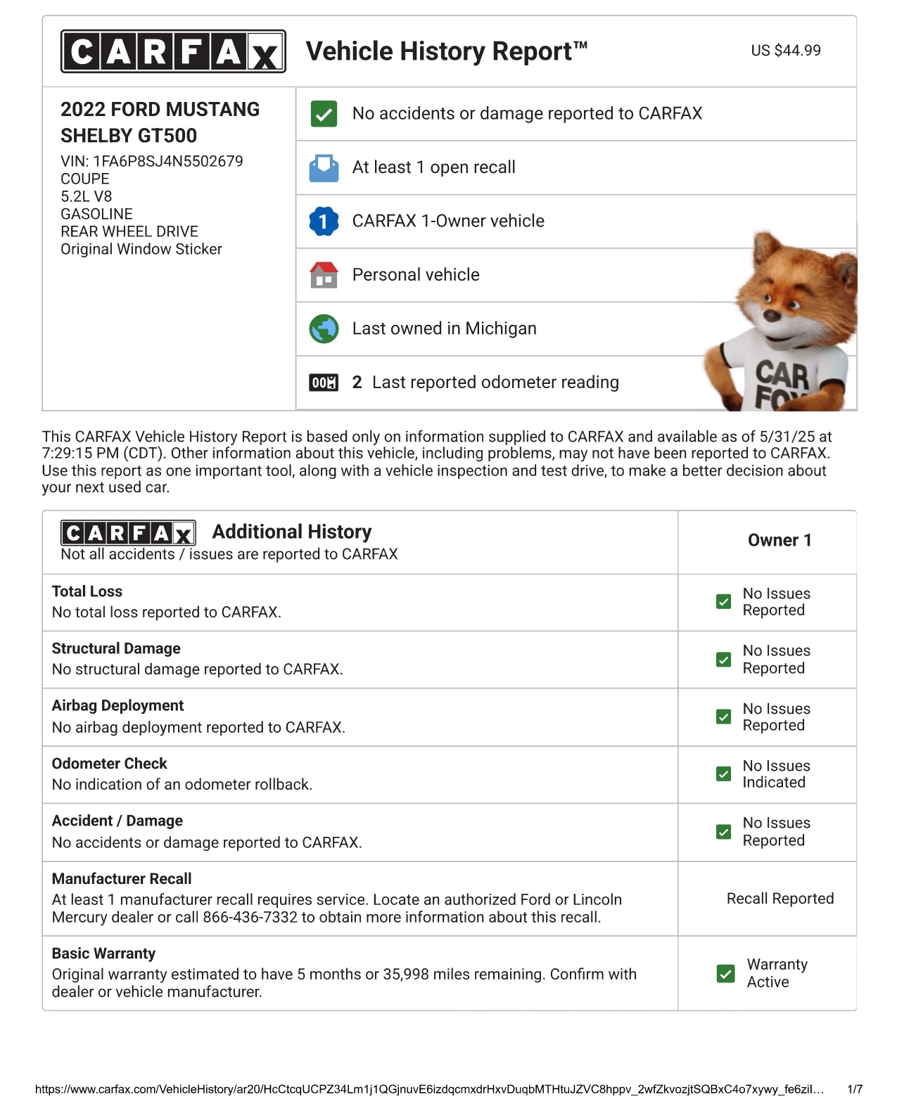 2022 Ford Mustang Shelby GT500 Heritage Edition - Image 3