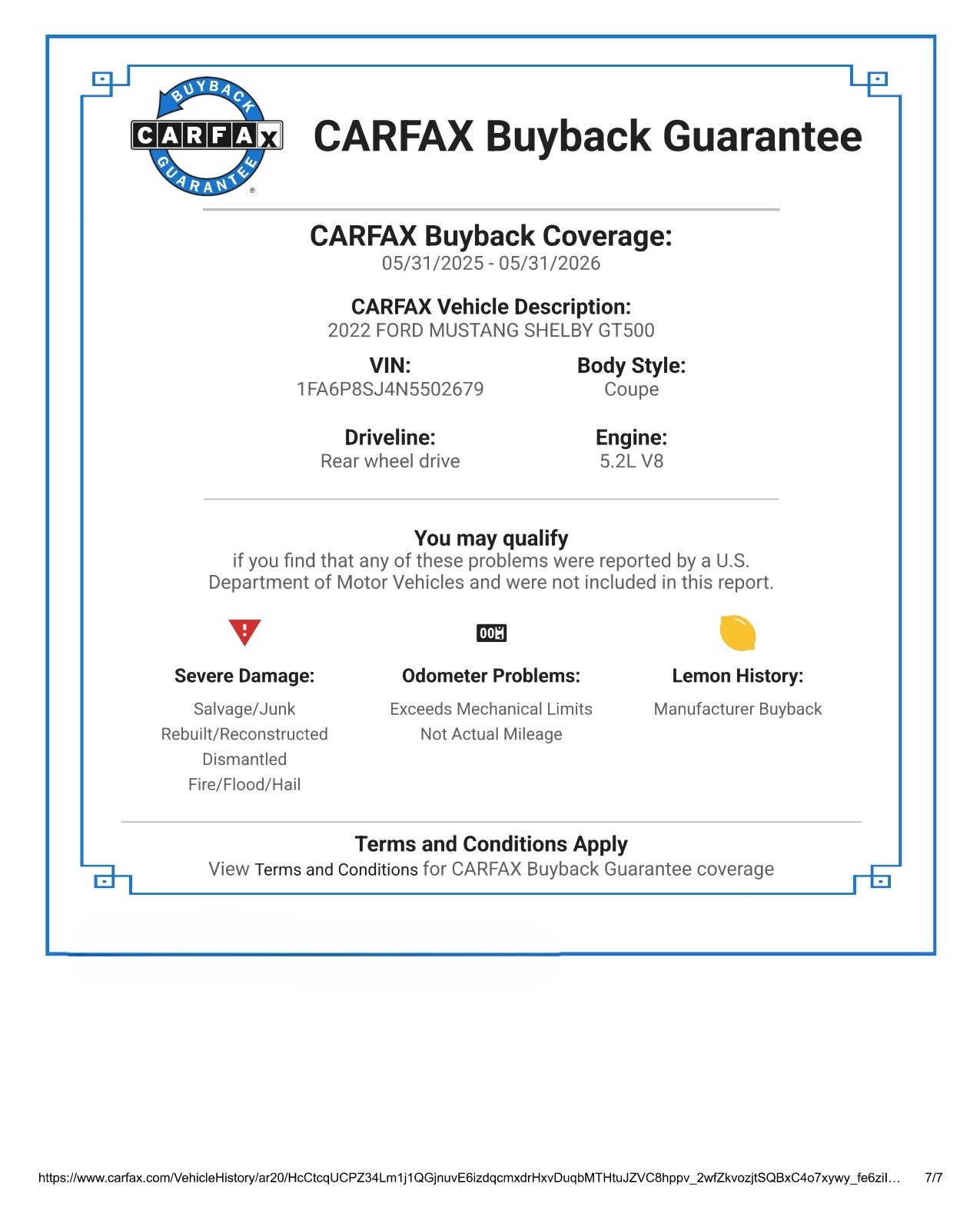 2022 Ford Mustang Shelby GT500 Heritage Edition - Image 8